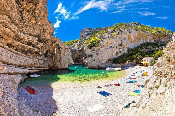 Blue Cave & Blue Lagoon, Vis and Hvar Islands Group Tour From Split & Trogir