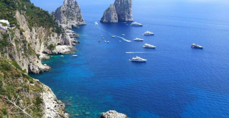 From Naples: Capri Boat Tour With Island Stop and Snorkeling