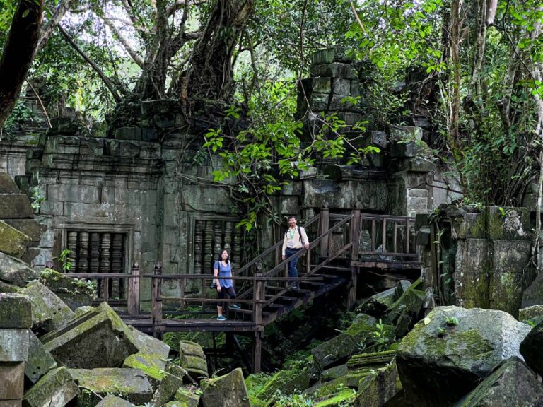 From Siem Reap: Beng Mealea & Tonle Sap Sunset Boat Cruise