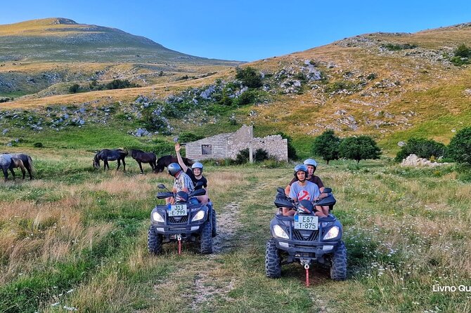 Full-Day Quad and Wild Horses Safari in Livno From Split