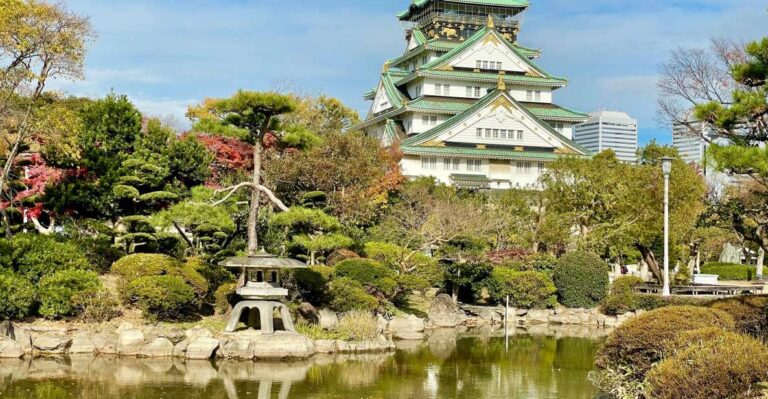 Osaka: Osaka Castle – Tsuruhashi – Tennoji (Spanish Guide)