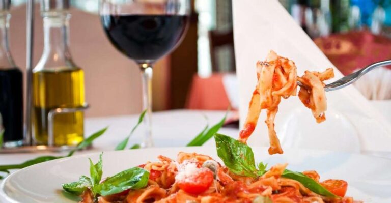 Rome: Enjoy a Cooking Lesson and Wine Tasting, Small Group