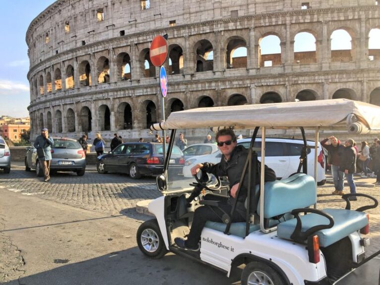 Rome Golf Cart Exclusive Private Tour