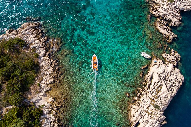 Secret Bays of Trogir Archipelago and Swimming in the Blue Lagoon - Crystal Clear Waters