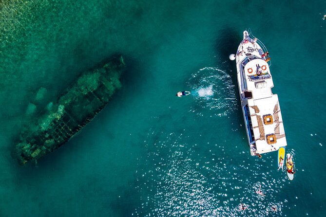 Split Half Day Tour to Blue Lagoon, Shipwreck & Trogir Island