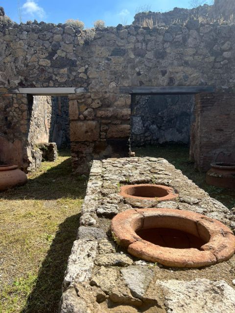 Tour to Pompeii, Wine Tasting at the Cellars From Positano