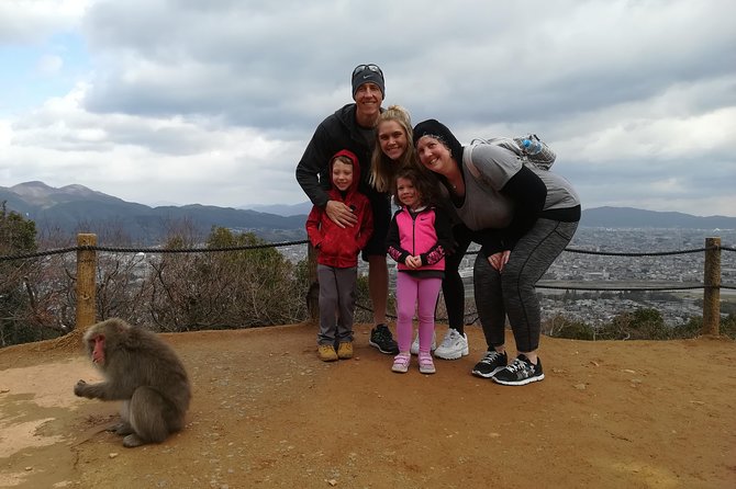 Afternoon Arashiyama Bamboo Forest & Monkey Park Bike Tour - Iwatayama Mountain Views