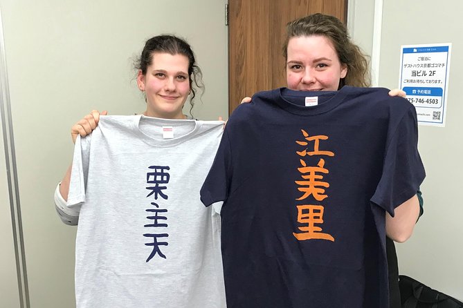 Calligraphy and Make Your Own Kanji T-Shirt in Kyoto - Instructor Guidance and Techniques