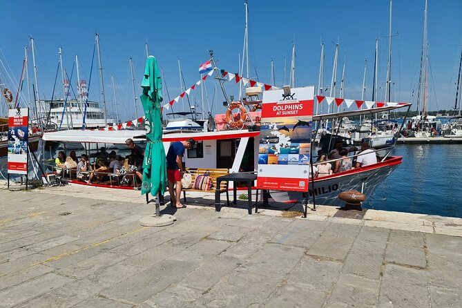 Dolphin Watching Sunset Boat Trip in Pula With Dinner - Accessibility and Logistics