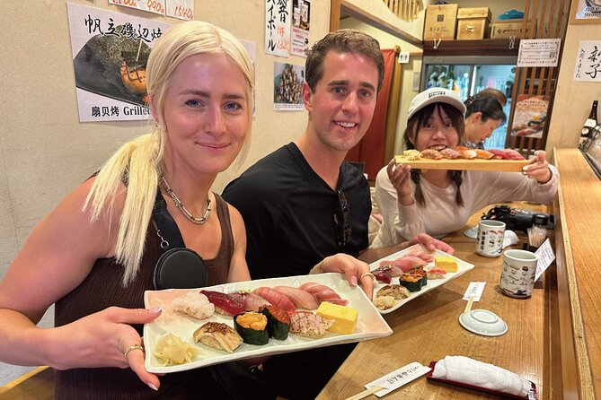 Tsukiji Market Eating Tour, Authentic Sushi & Sake Comparison - Food and Beverage Offerings