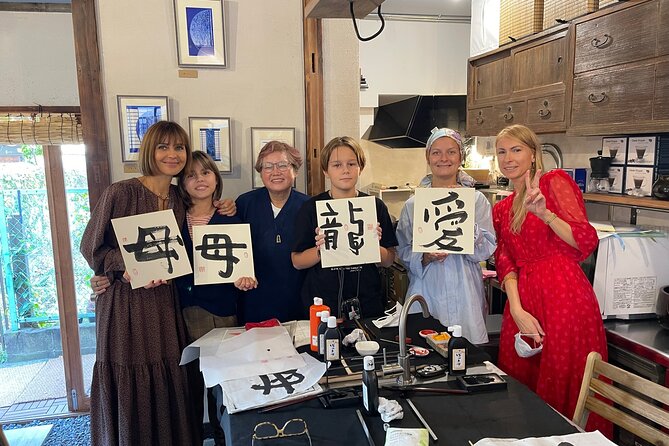 Lets Experience Calligraphy in YANAKA, Taito-Ku, TOKYO !! - Calligraphy Workshop Highlights