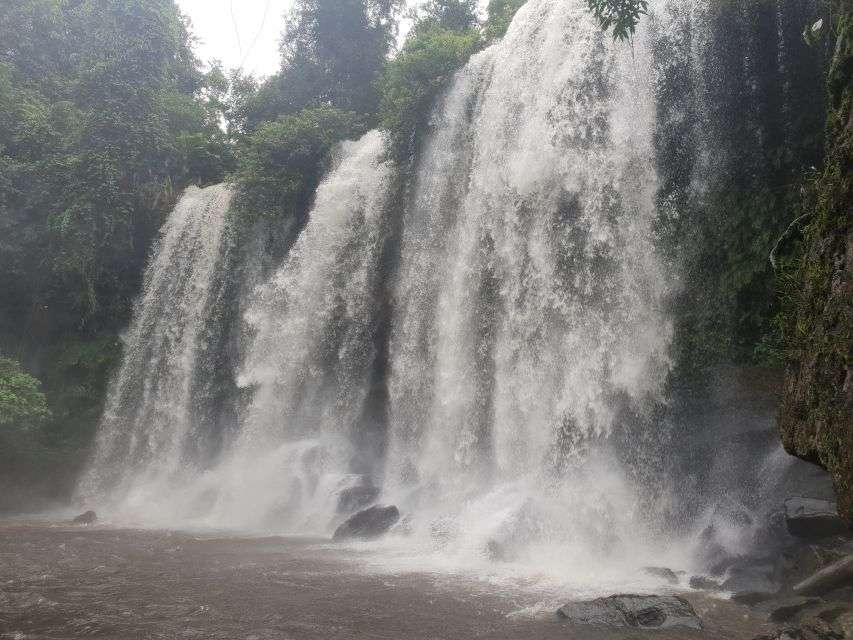 Mixture of Temples and Waterfall. - Highlights of Angkor Park Exploration