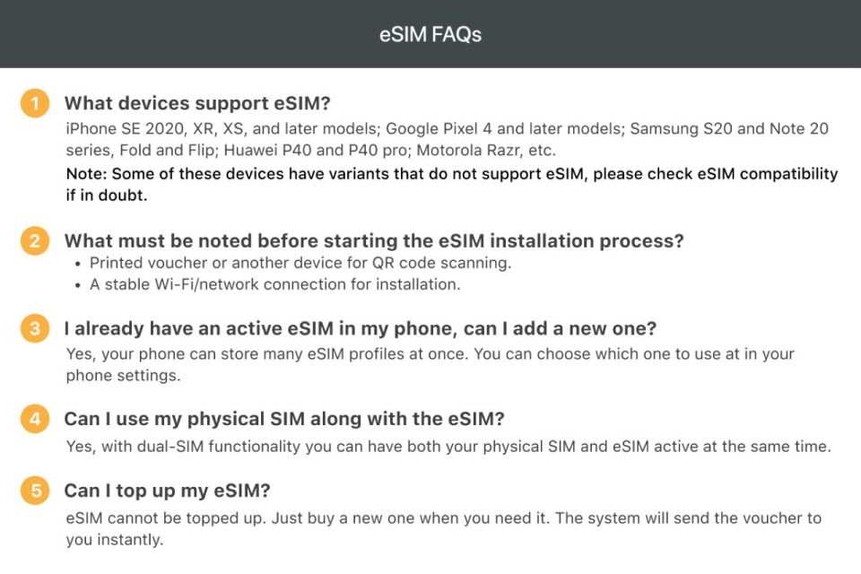Poland/Europe: Esim Mobile Data Plan - Compatibility and Device Requirements