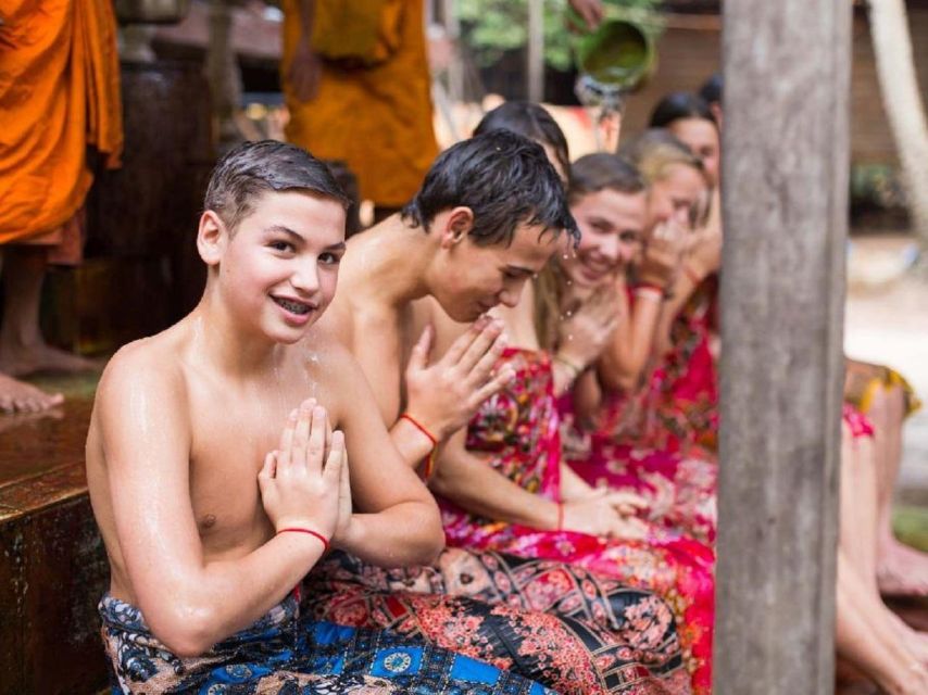 Siem Reap Cambodian Buddhist Water Blessing and Local Market - Experience Highlights