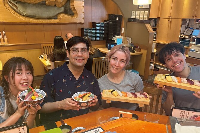 Tsukiji Market Eating Tour, Authentic Sushi & Sake Comparison - Inclusions and Exclusions