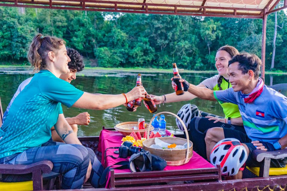 Siem Reap: Angkor Sunset Bike & Boat Tour W/ Drinks & Snacks - Booking Details