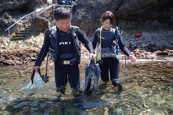 Blue Cave Experience Diving! [Okinawa Prefecture] Feeding & Photo Image Free! English, Chinese Guide - Meeting Point and Pickup Information
