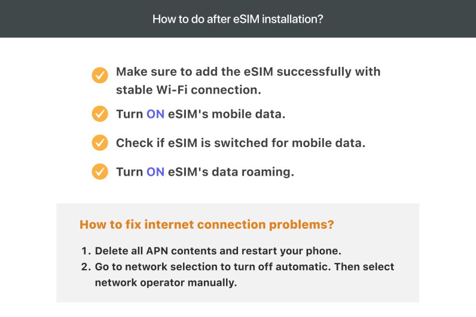 Japan: Esim Mobile Data Plan - Common questions