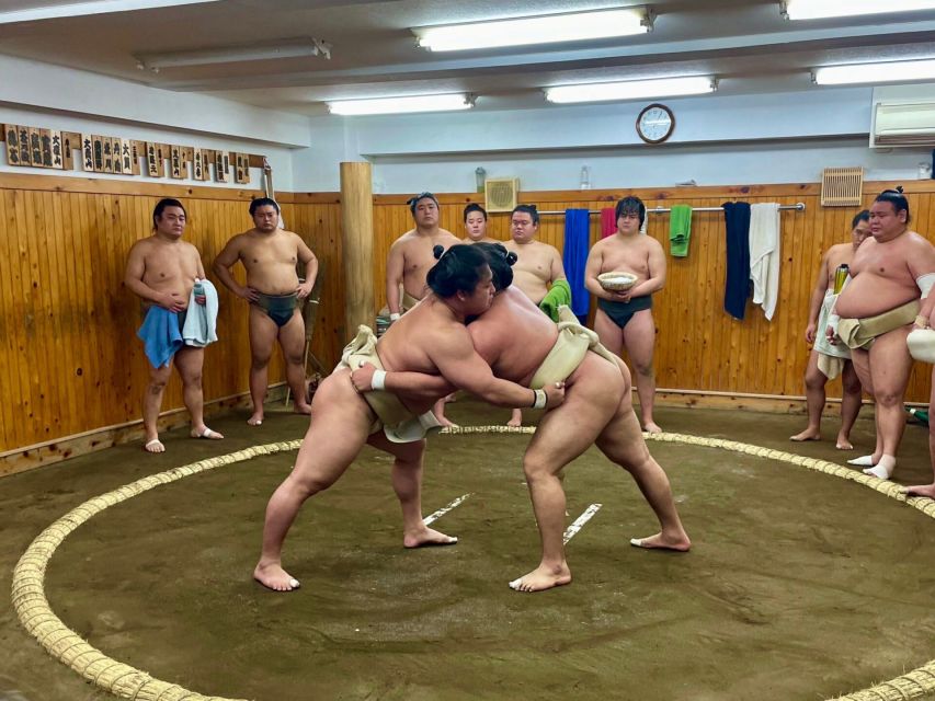 Tokyo: Sumo Wrestling Morning Practice With Live Commentary - Directions