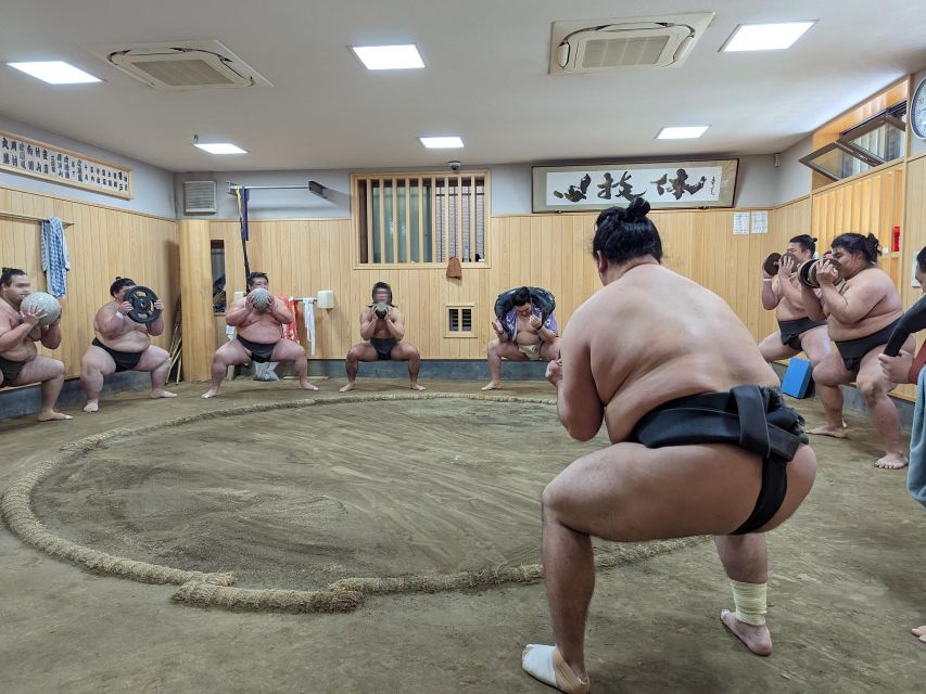 Tokyo: Morning Sumo Practice Viewing - Sumo Wrestlers Income Motivation