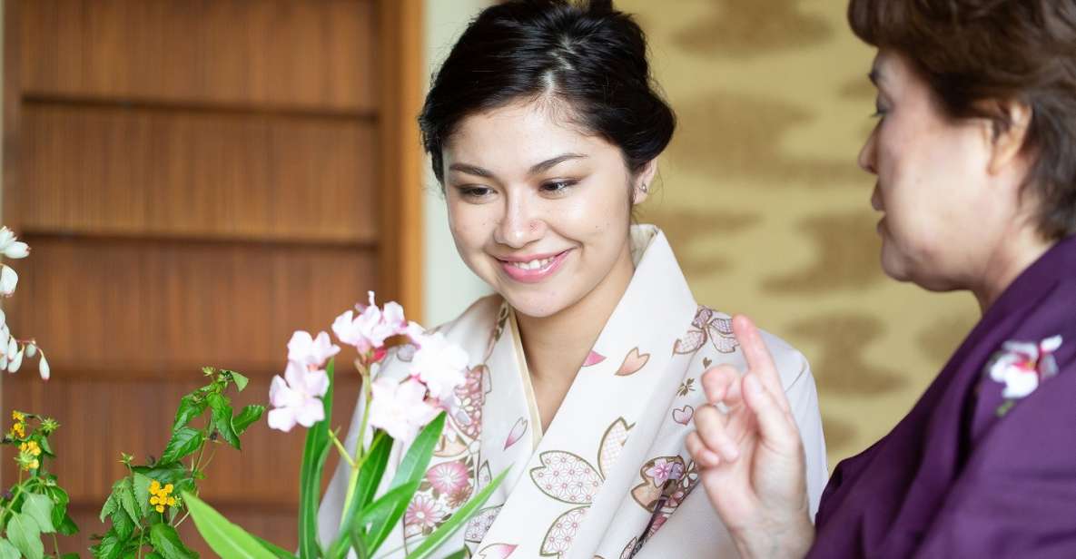 Flower Arrangement Experience With Simple Kimono in Okinawa - Key Points