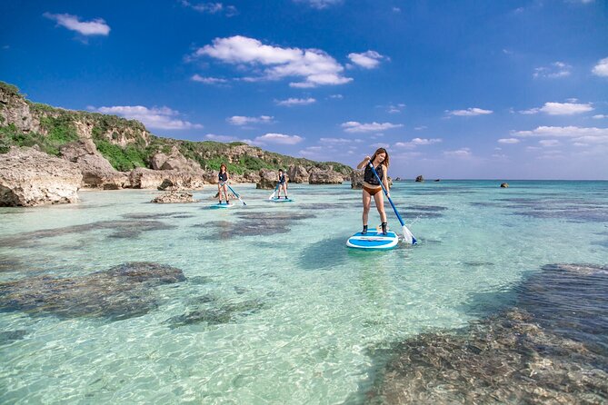 [Okinawa Miyako] 3 Activities Set! Beach Stand-Up Paddleboarding, Tropical Snorkeling, Pumpkin Limestone Cave Exploration, and Canoeing - Key Points