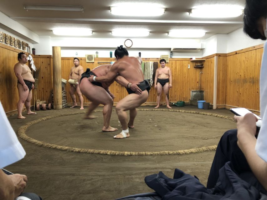 Tokyo: Sumo Wrestling Morning Practice With Live Commentary - Key Points