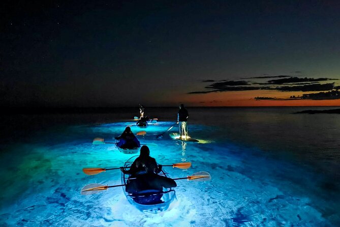 Transparent Kayak Night Glow Experience From Pula - Just The Basics