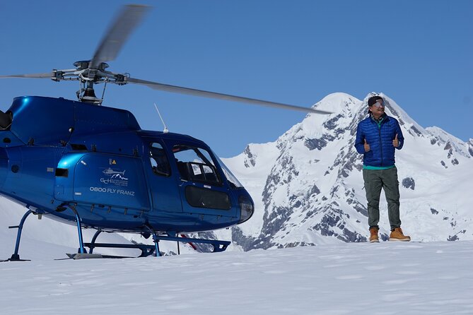 25mins Private Helicopter Flight in Franz Josef With Snow Landing - End Point