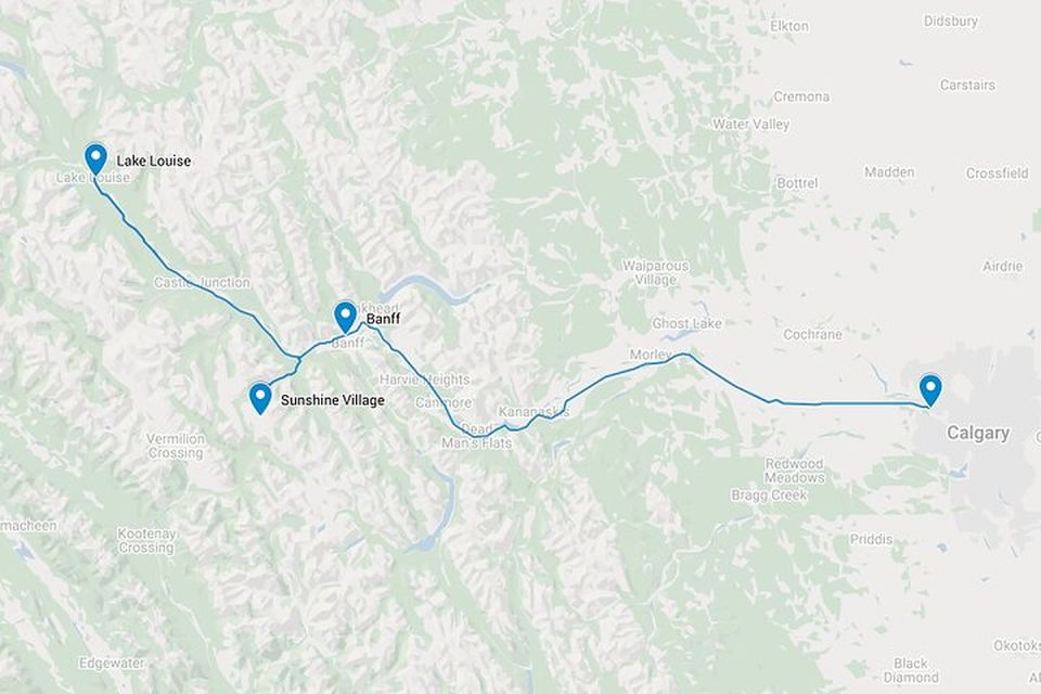 Between Banff & Calgary: a Smartphone Audio Driving Tour - Tour Details