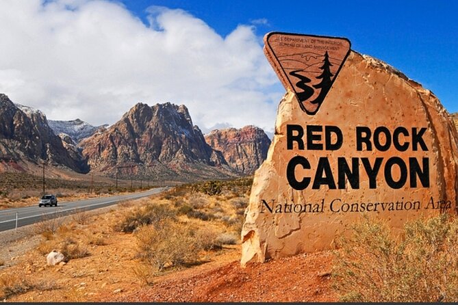 California Desert, Red Rock Sign and Seven Magic Mts - Exploring Red Rock Canyon