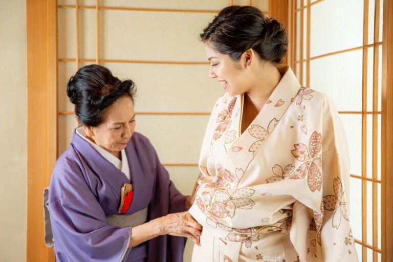 Calligraphy Experience With Simple Kimono in Okinawa