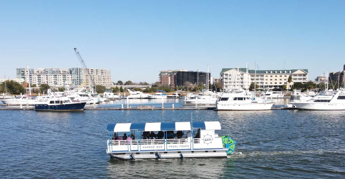 Charleston: Harbor Bar Pedal Boat Party Cruise - Activity Duration and Live Tour Guide