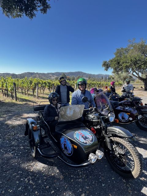 From Sonoma: Napa Valley Classic Sidecar Tour to 3 Wineries - Tour Details for the Napa Valley Classic Sidecar Tour