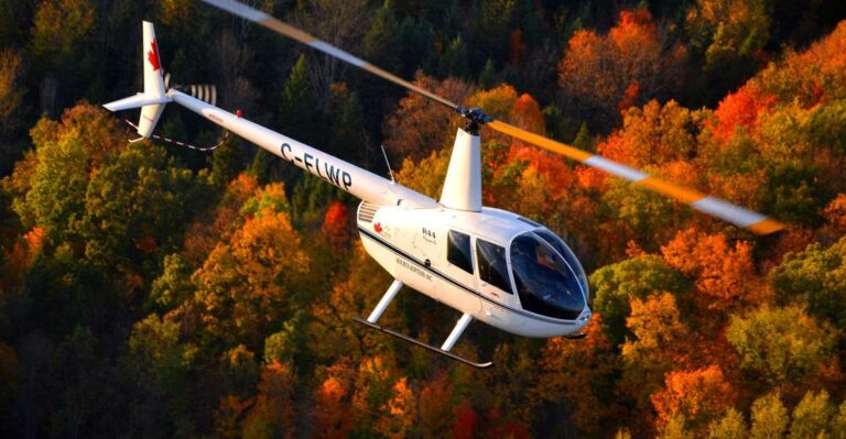 Gananoque: Helicopter Tour With Craft Brewery Stop and Lunch