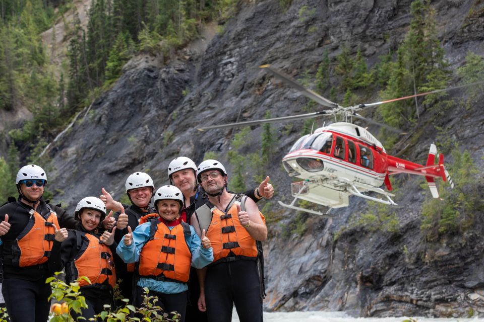 Golden: Kicking Horse River Half-Day Heli Whitewater Rafting