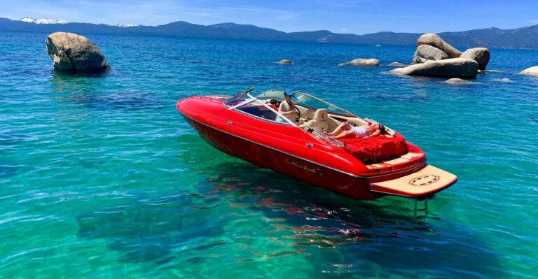 Lake Tahoe: Private Power Boat Charter 4 Hour Tour