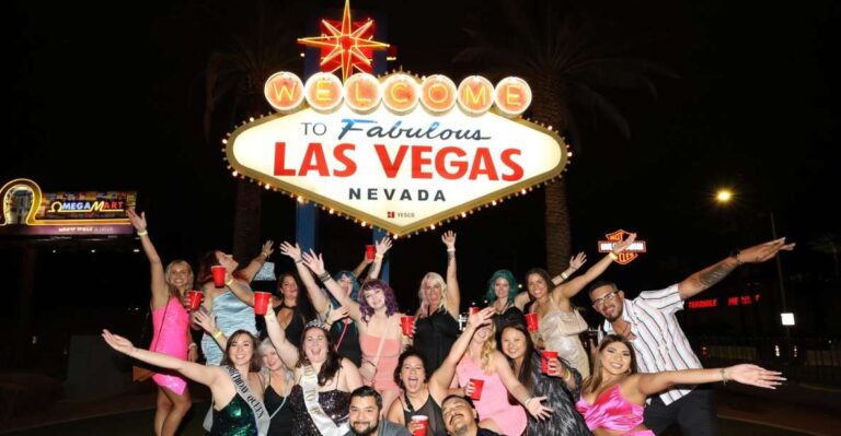Las Vegas: Club Crawl by Party Bus W/ Free Drinks