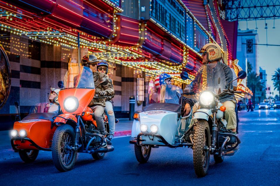 Las Vegas: Glittering Nightlife Evening Sidecar Tour - Tour Overview