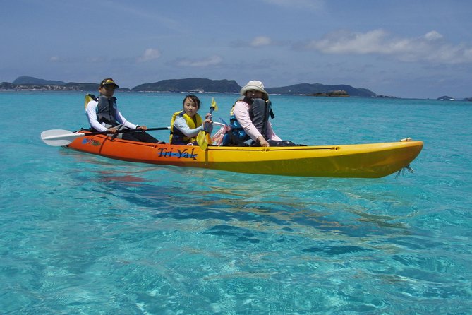 Lets Go to a Desert Island of Kerama Islands on a Sea Kayak