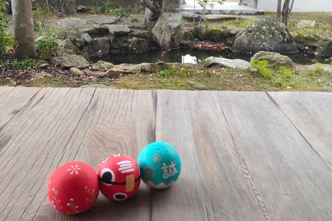 Lets Relax in a Japanese Garden ・With Lucky Daruma Doll Painting