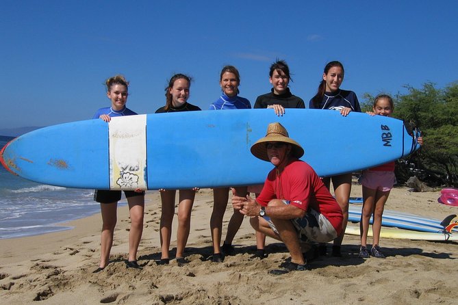 Maui Surf Instruction 101 at Kalama Beach in Kihei