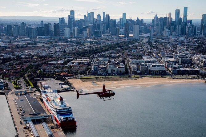 Melbourne City & Brighton Beach Boxes Helicopter Tour