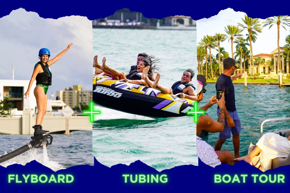 Miami Beach: Aqua Excursion - Flyboard Tubing Boat Tour - Booking Information