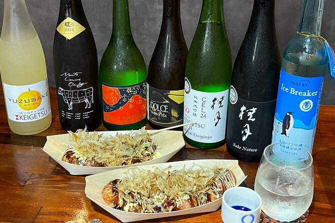 Osaka SAKE Tasting With Takoyaki DIY - Beverage and Snack Inclusions