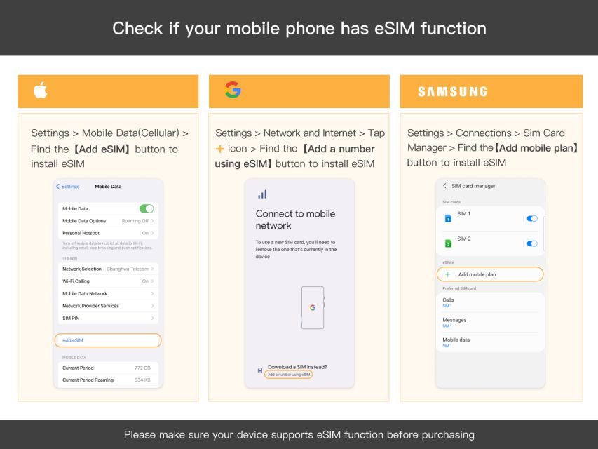 Ottawa: Canada & USA Esim Roaming - Booking and Payment Options