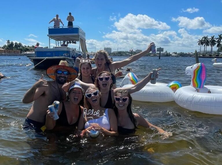 Party Pontoon Boat W/ Captain, Private up to 12ppl