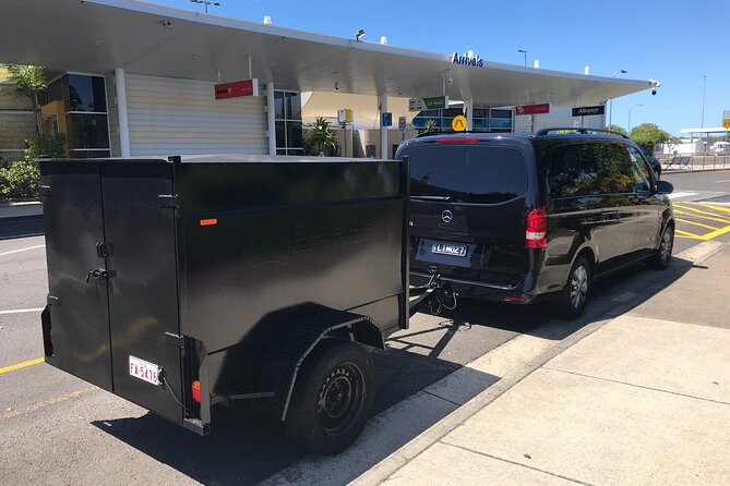 Private Transfer From Sunshine Coast Airport to Noosa 7 Seater Luggage Trailer