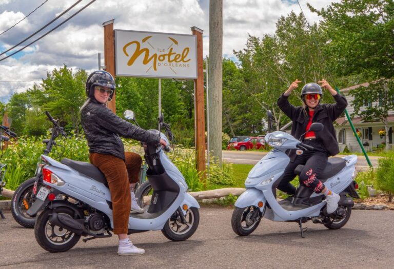 Quebec City : Scooter Guided Tour, Île D’orléans Agrotourism
