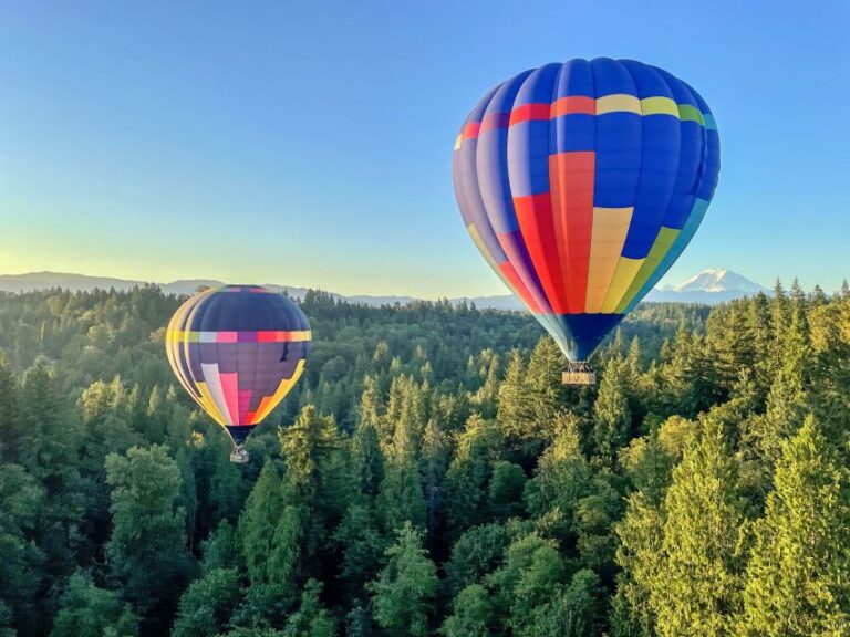 Seattle: Mt. Rainier Sunset Hot Air Balloon Ride